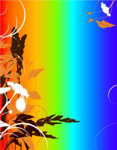 VSH000077 Background Flower Rainbow