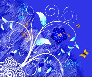 VSH000069 Background Flower Butterfly Blue