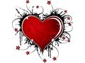 VSH000300 Сердце Узор Цветок Темно Красный Heart  Pattern  Flower Darkly Red