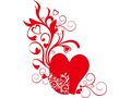 VSH000290 Сердце Узор Красный Heart Pattern Red