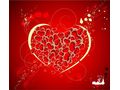 VSH000291 Сердце Узор Красный Heart Pattern Red