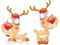VSH000844New Year Новый год Christmas рождество Deer Олень