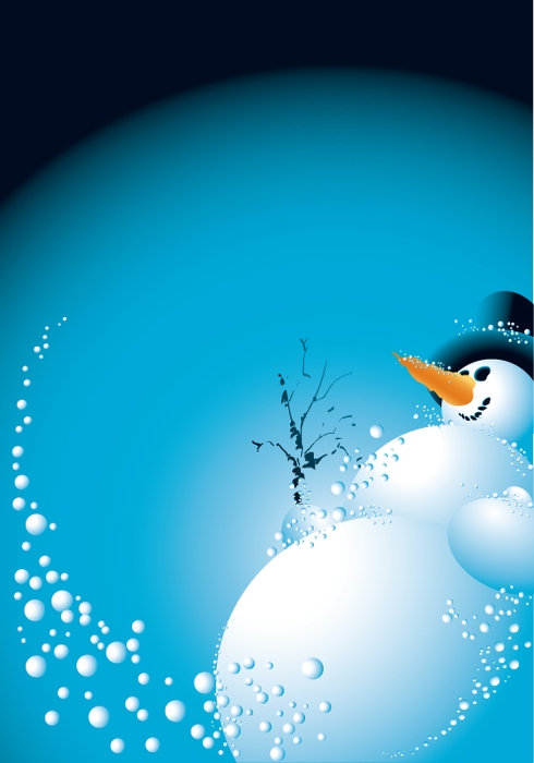 VSH001375New Year Новый Год Christmas рождество Фон Background Snowman Снеговик