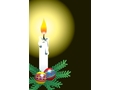 VSH001367New Year Новый Год Christmas рождество Фон Background Свеча Candle