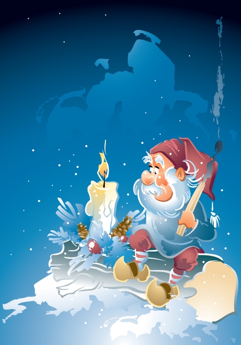 VSH001359New Year Новый Год Christmas рождество Фон Background Дед Мороз Santa Claus