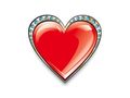 VSH000160 Heart Сердце Алмаз Diamond Red Красный Love Любовь