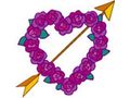 VSH000164 Heart Сердце Love Любовь Arrow Flower Стрела Цветок