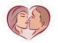 VSH000166 Heart Сердце Love Любовь Поцелуй Kiss