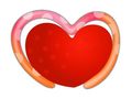 VSH000172 Heart Сердце Love Любовь Красный Рамка Red Frame