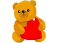 VSH000187 Heart Сердце Love Любовь Медведь Bear