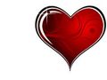 VSH000219 Heart Сердце Pattern Узор Красный Red