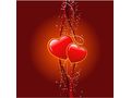 VSH000250 Heart Сердце Love Любовь Red Star Line Красный Звезда Линия