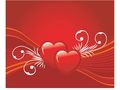 VSH000251 Heart Сердце Love Любовь Линия Line Узор Pattern Red Красный
