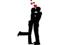 VSH000258 Heart Сердце Love Любовь Мужчина Женщина Man Women Woman Kiss Поцелуй