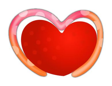 VSH000172 Heart Сердце Love Любовь Красный Рамка Red Frame