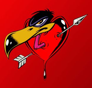 VSH000203 Heart Сердце Love Любовь Птица Сердитый Стрела Bird Angry Arrow