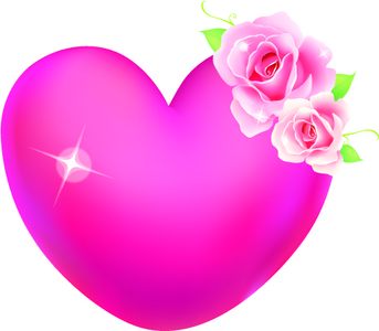 VSH000261 Heart Сердце Love Любовь Rose Pink Роза Розовый